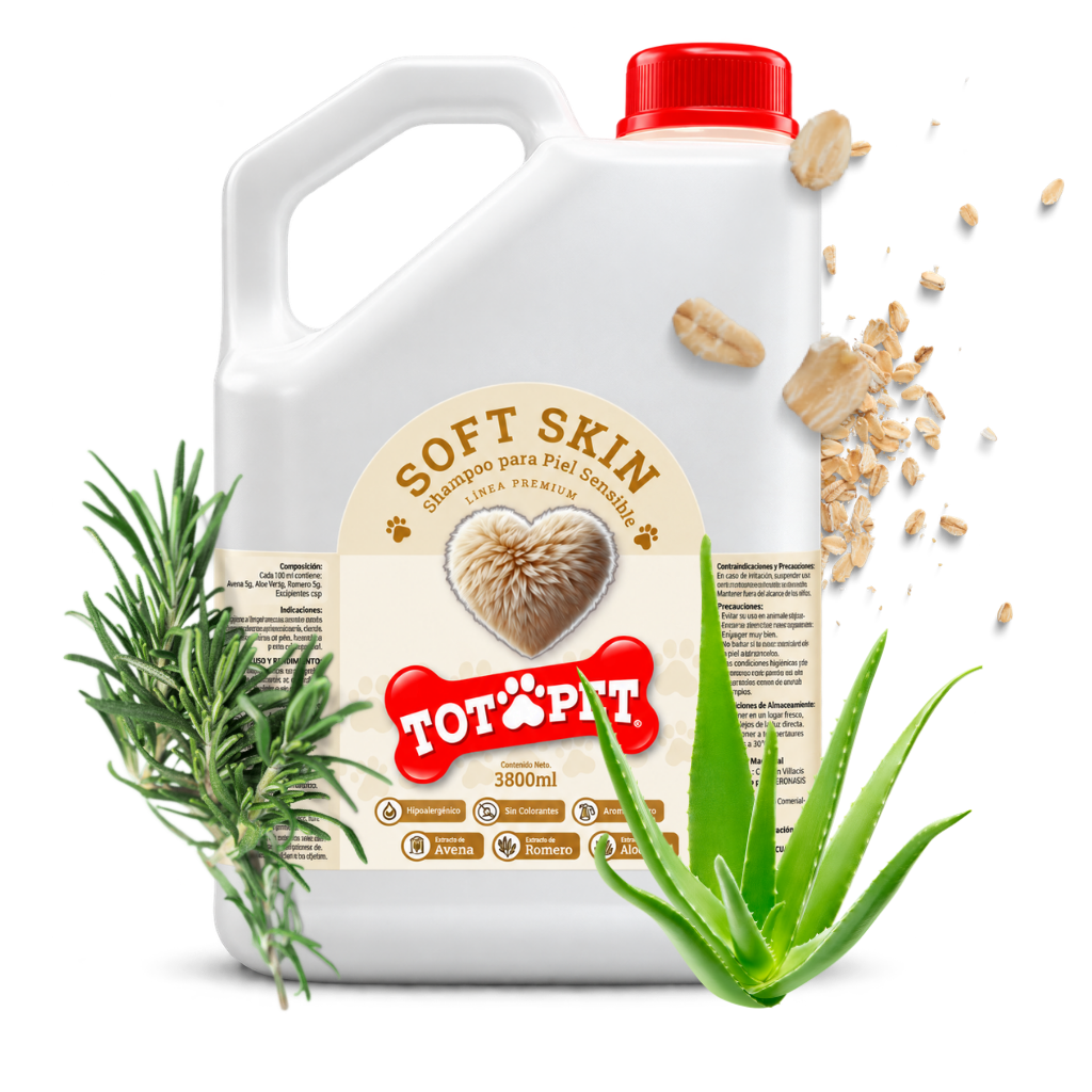 Soft Skin shampoo hipoalergénico Totópet